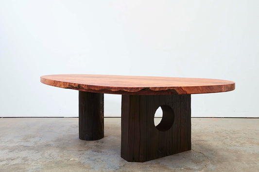 Redwood dining table