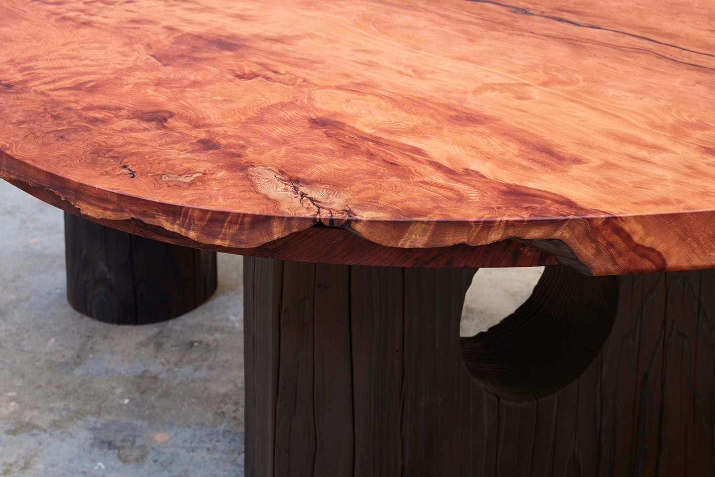 Redwood dining table