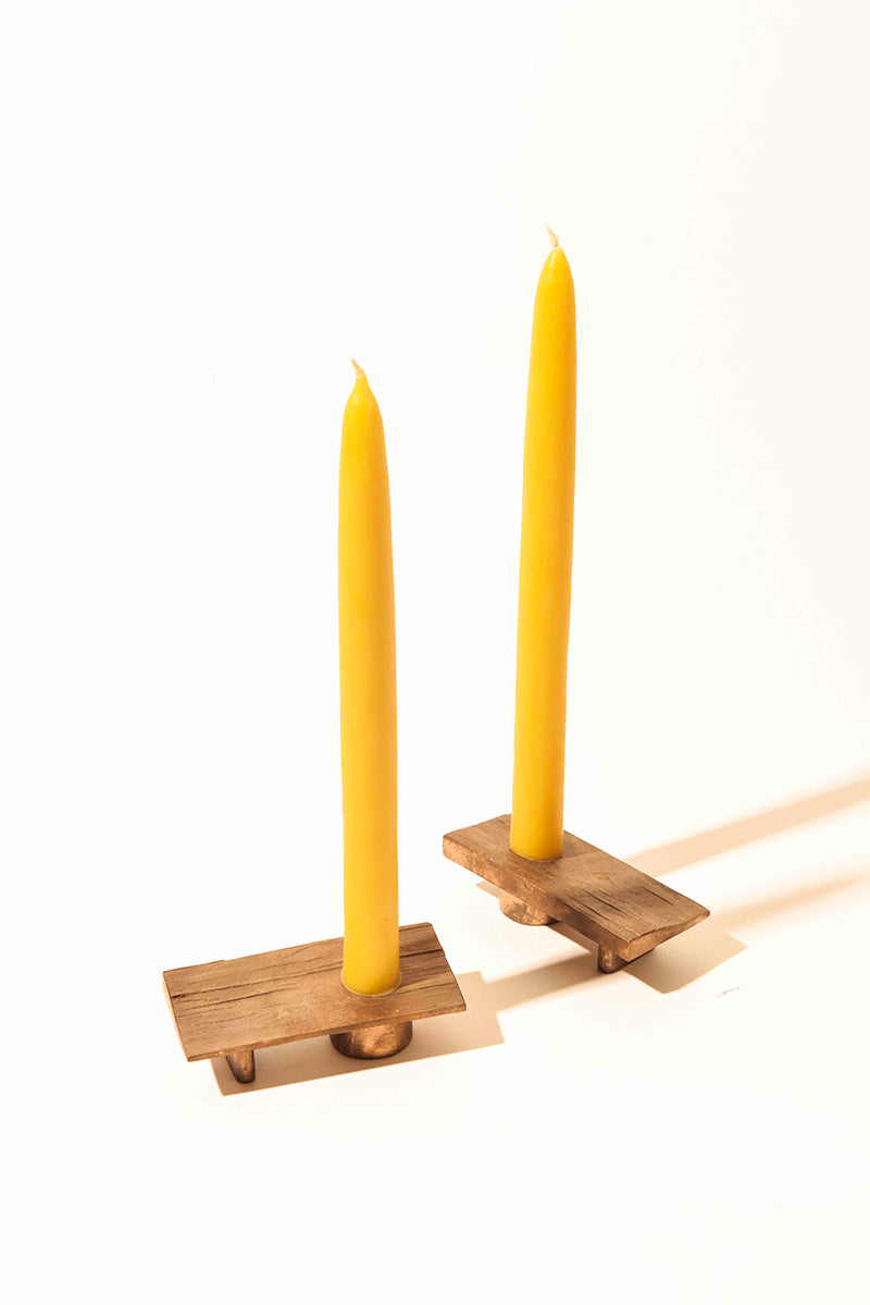 bronze candle holder