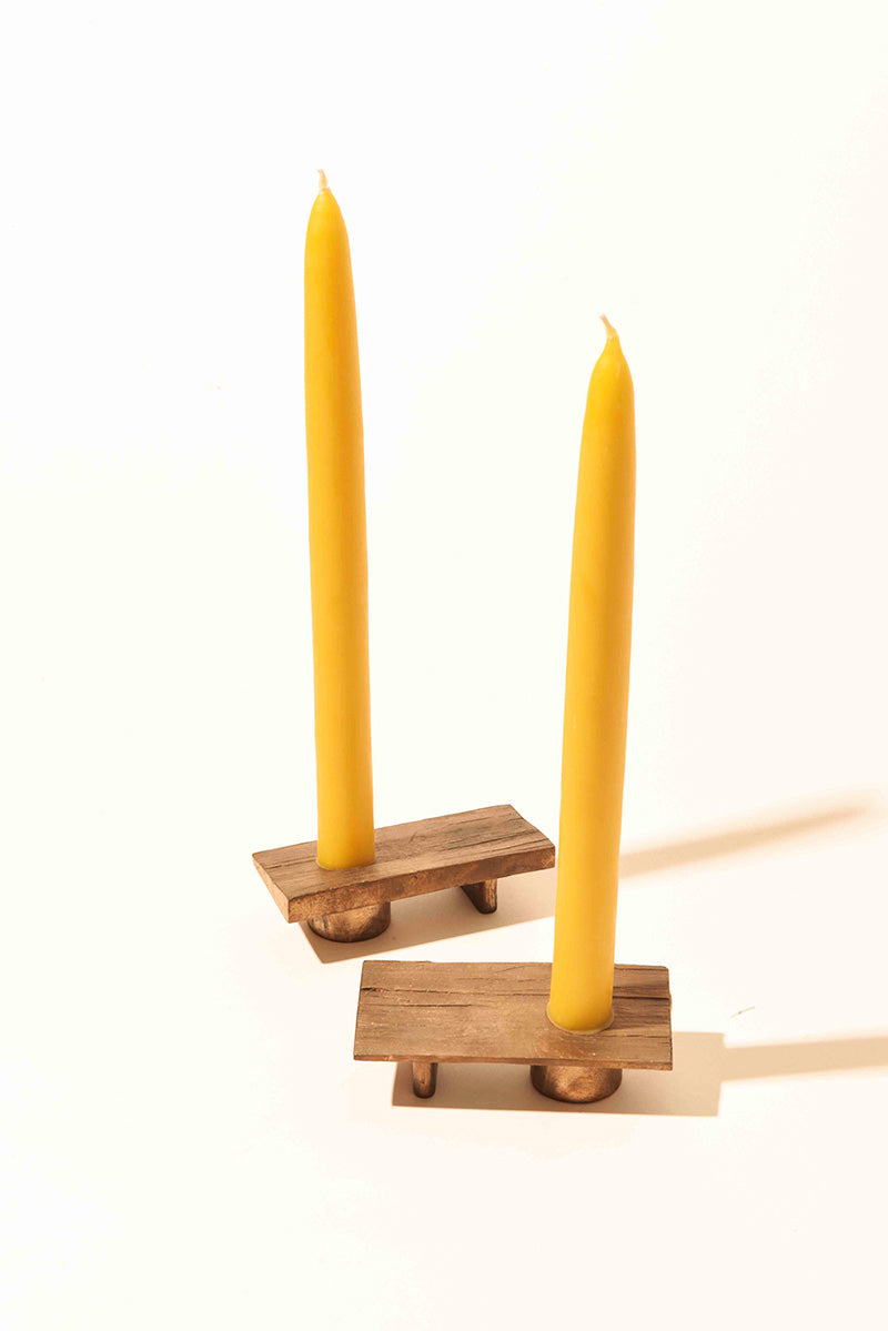 bronze candle holder