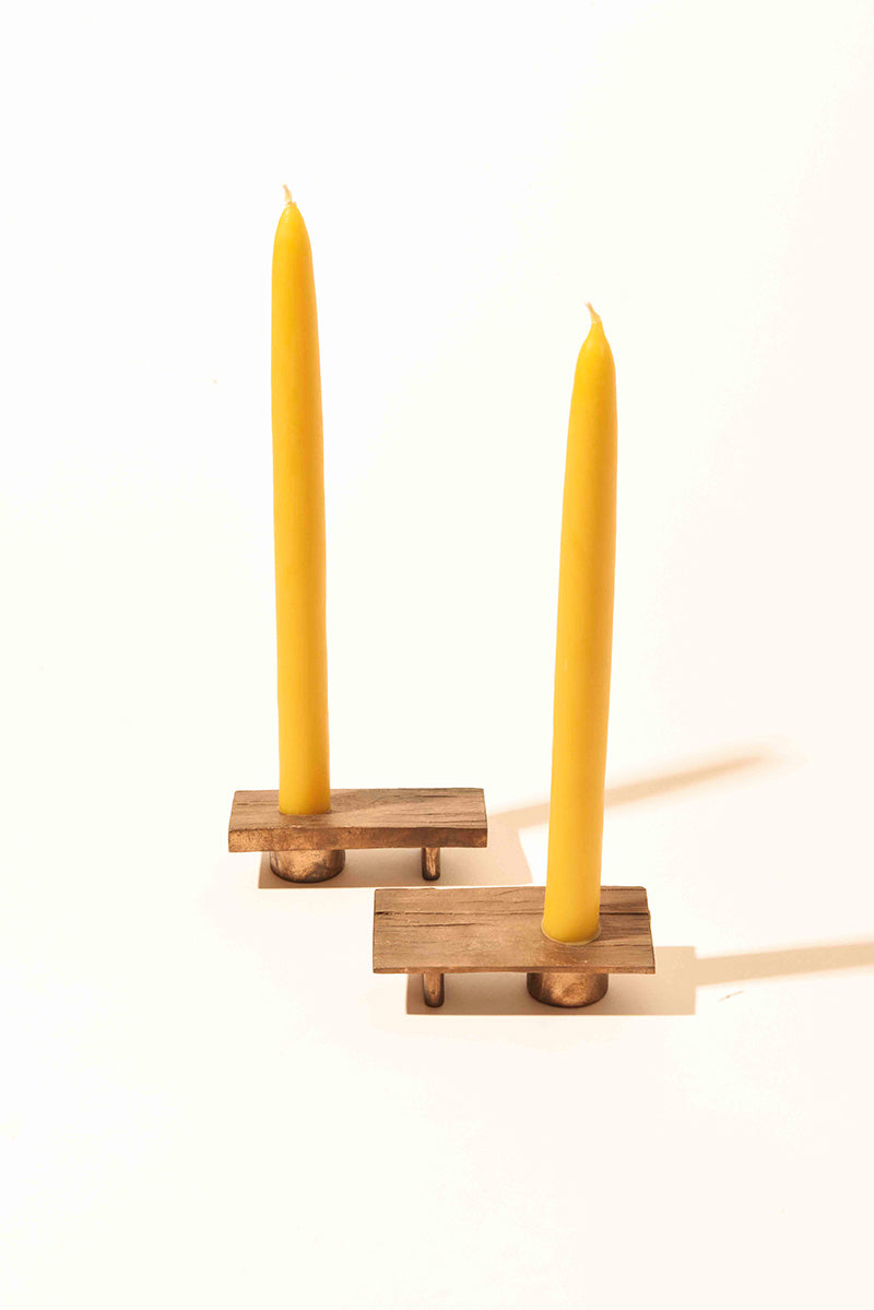 bronze candle holder